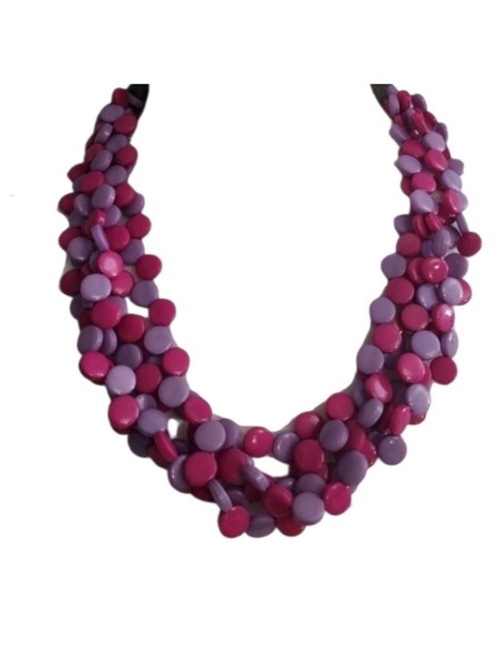 Jewelry - Pink Purple Beaded Necklace